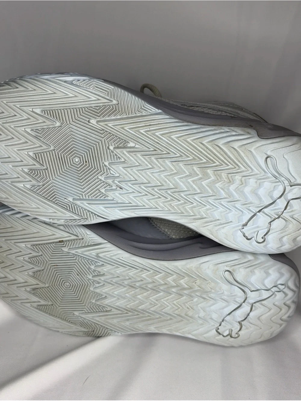 Puma Light Gray Basketball Sneakers